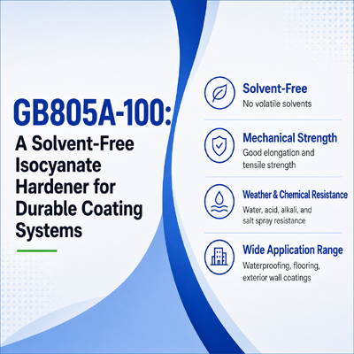GB805A-100: سخت کننده ایزوسیانات بدون حلال برای سیستم های پوشش بادوام